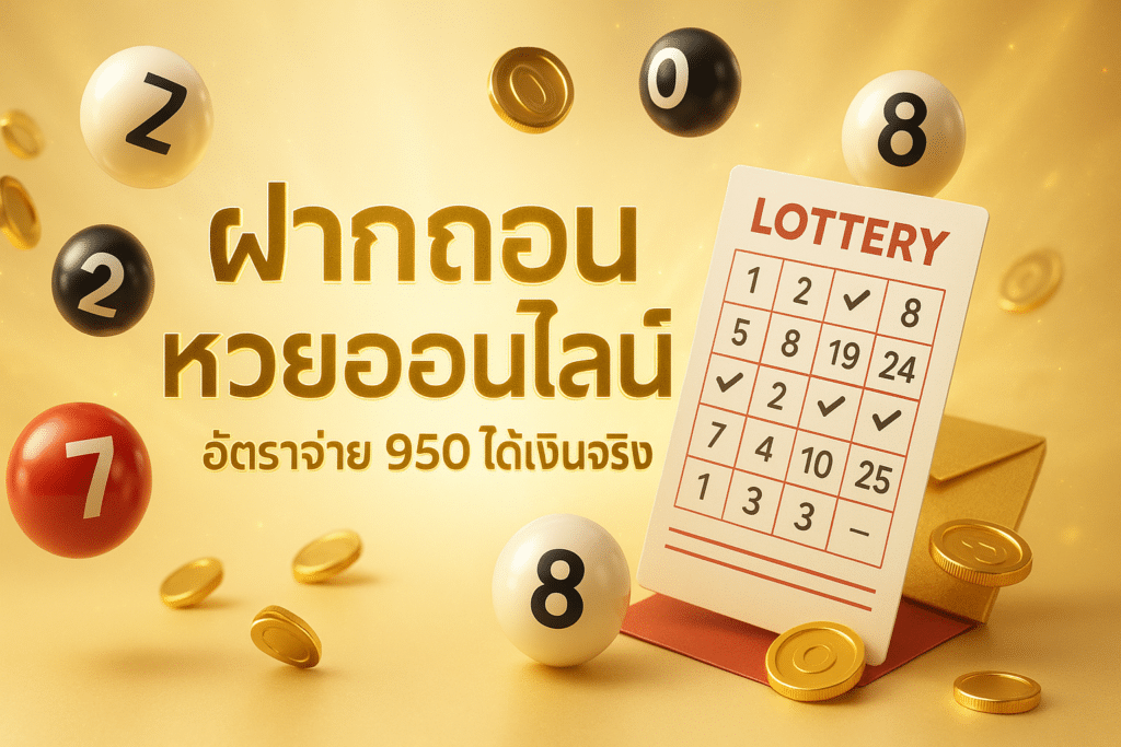 ฝากถอน หวยออนไลน์