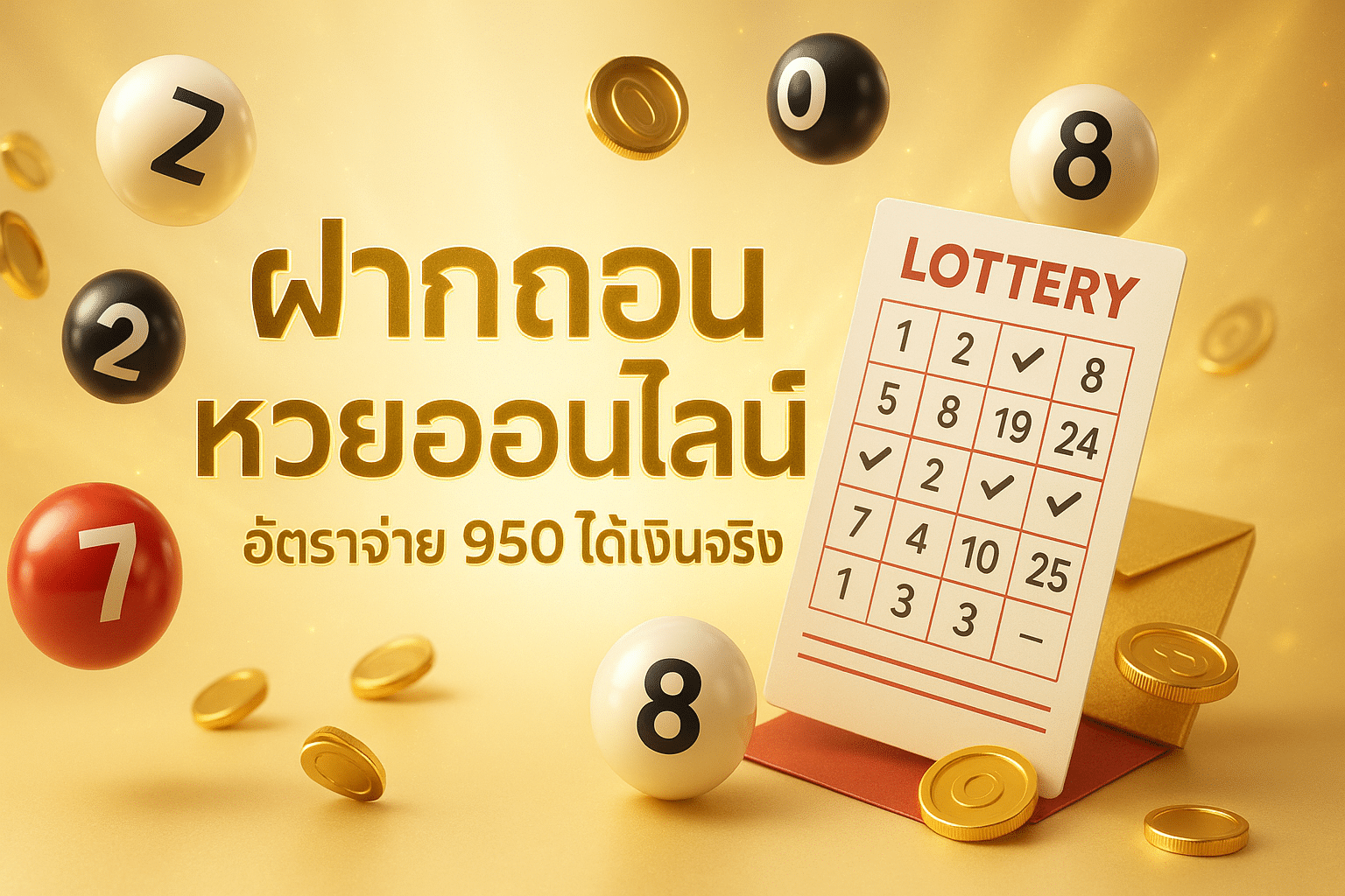 ฝากถอน หวยออนไลน์